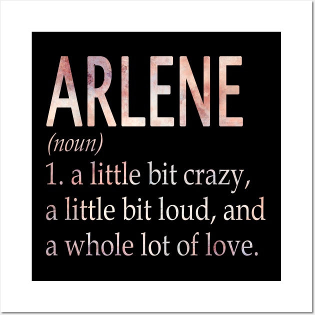 Arlene Girl Name Definition Wall Art by ThanhNga